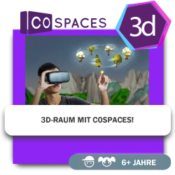 3D-Raum mit CoSpaces! - Erste Internationale CyberSchule der Zukunft für die neue IT-Generation